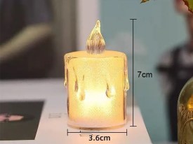 Lampara velita deretida lisa 7cm